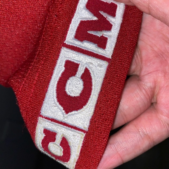 CCM Red and White Hockey Jersey - Picture 5 of 5